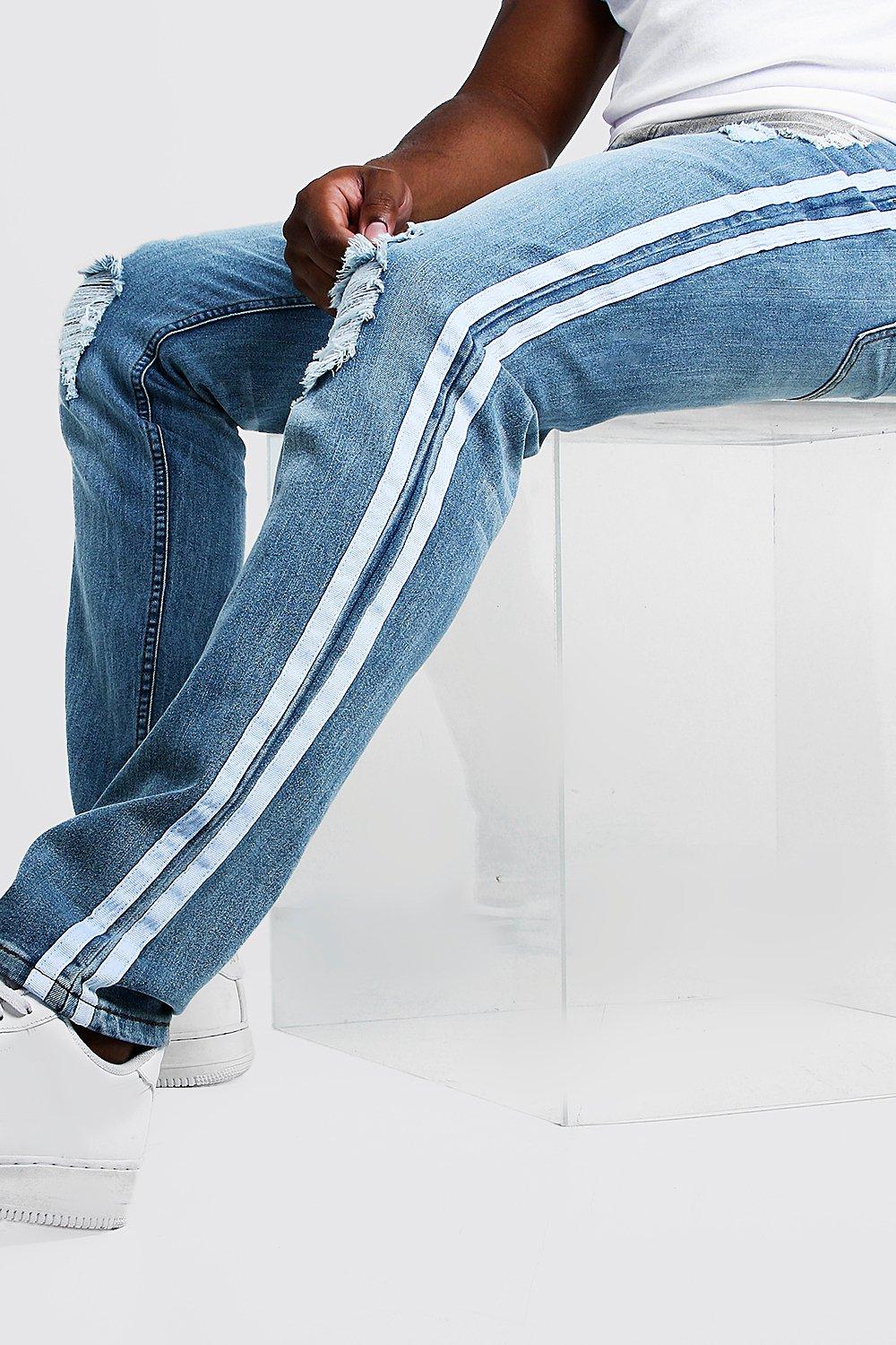 mens big and tall distressed jeans